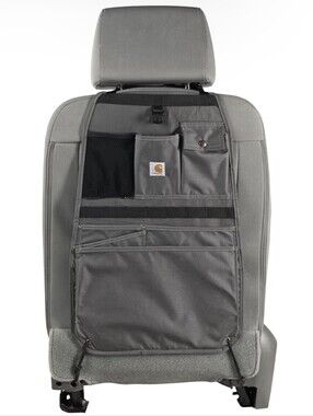 Carhaart Universal Nylon Duck Canvas Automotive Seat Back Organizer (Gravel)